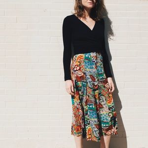 Henri Bendel Silk Skirt
